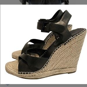 Joie Lena espadrille wedges black 39